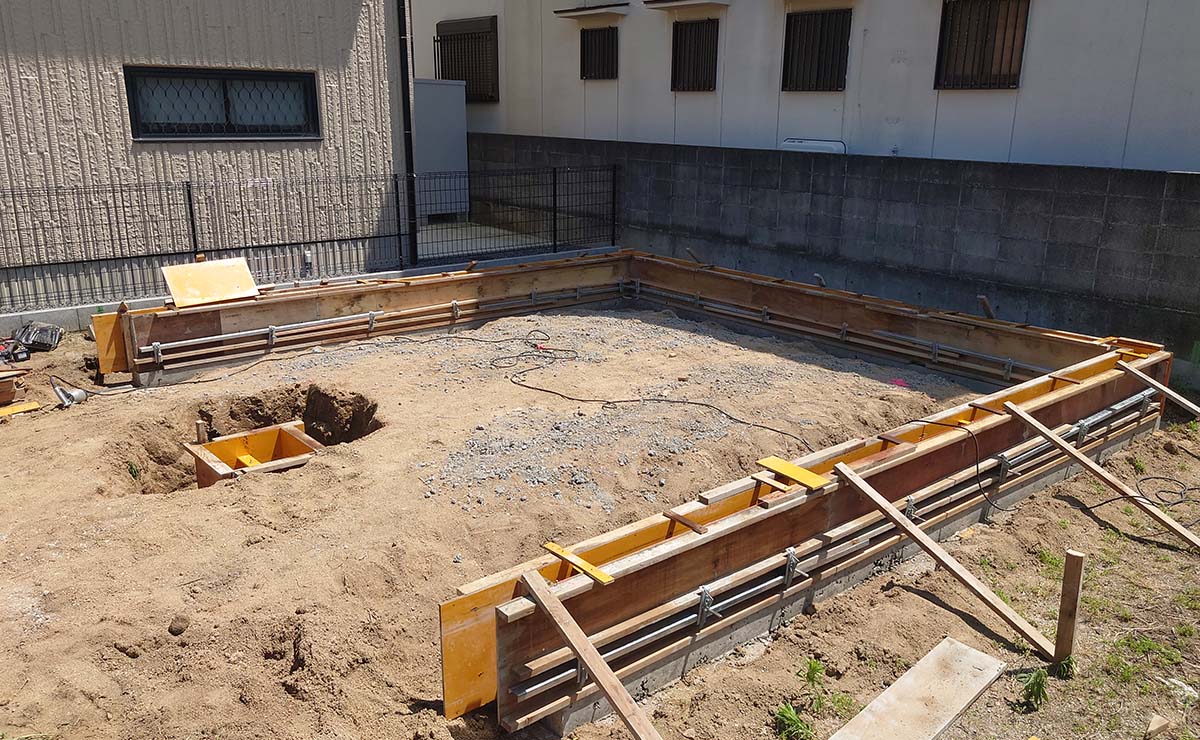 擁壁工事・型枠工事